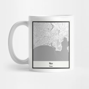 Map of Nice - France Mug